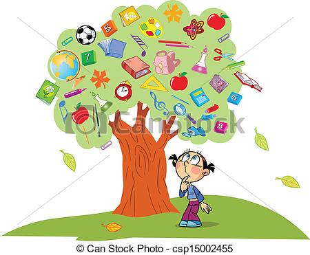 Clipart Vector Of Tree Of Knowledge   The Illustration Shows The Tree