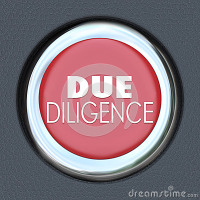 Due Diligence Car Start Button Research Company Merger Acquisiti Stock