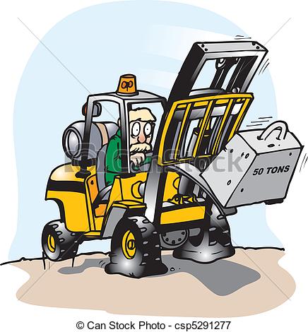 Fork Truck Accident Clipart