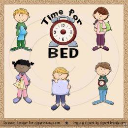 Getting Ready For Bed Clipart Time For Bed Exclusive By