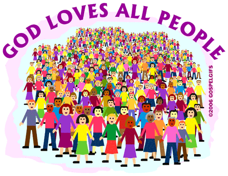 God Loves All People    Free Quality Christian Clip Art
