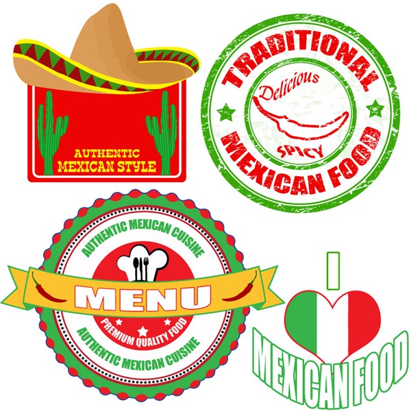 Mexico Element Tag   Vector Material   My Free Photoshop World