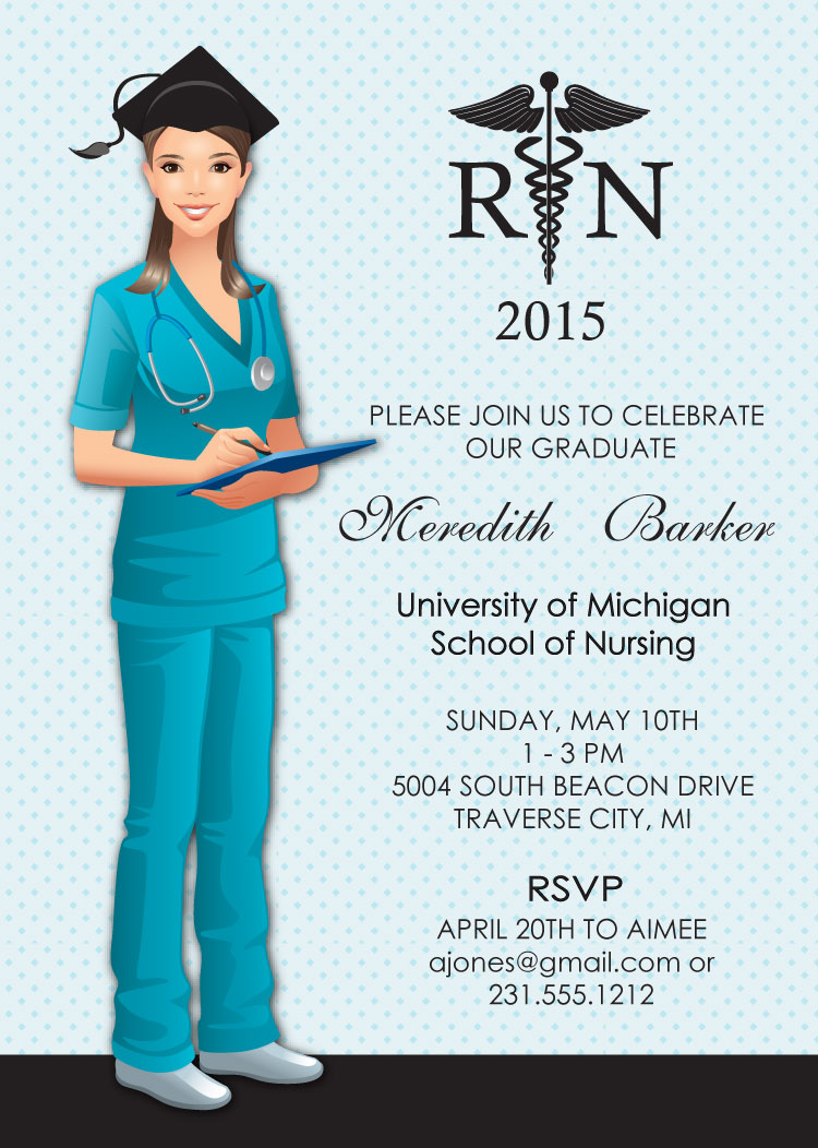 Nursing Graduation Invitations Nursing 2 Gif