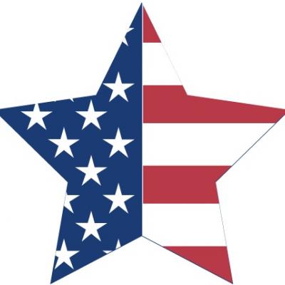 Patriotic Star Clipart  Fourth Of July