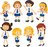 School Uniform For Kids Clipart
