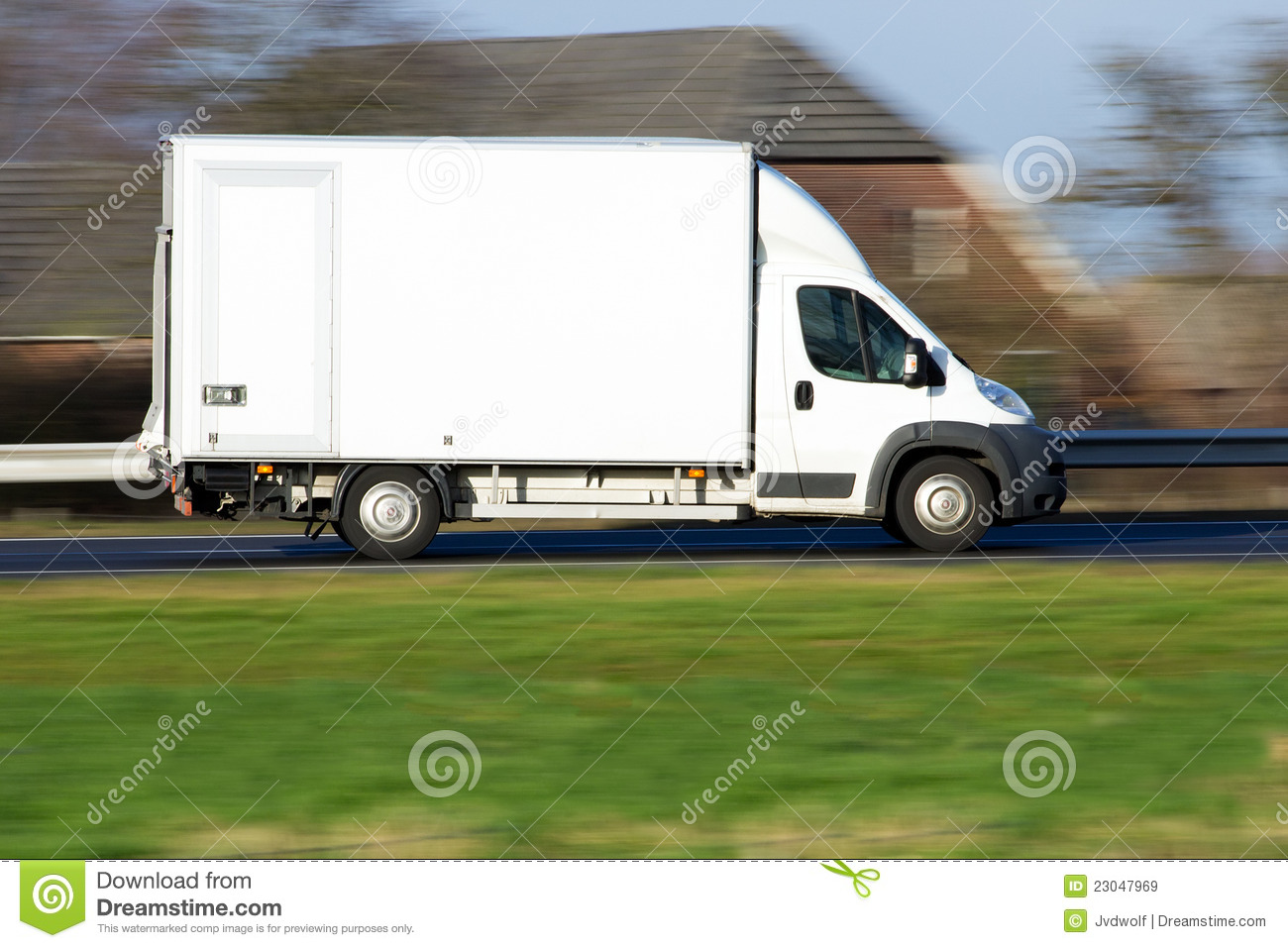 Speeding Delivery Van Royalty Free Stock Images   Image  23047969