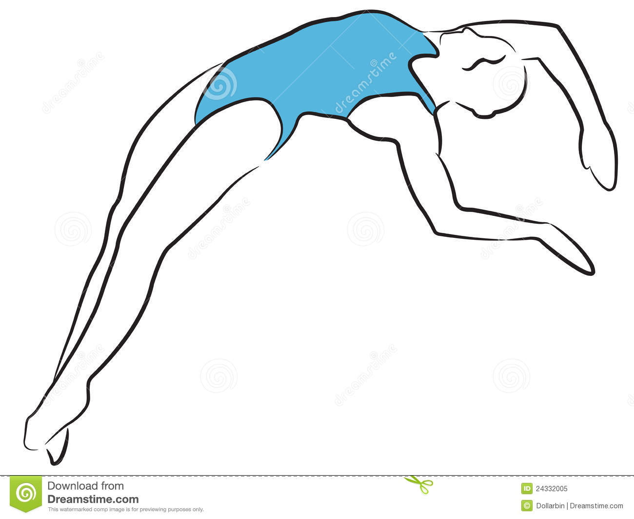 Swimming And Diving Clipart Swimming   Diving Women On