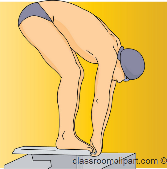 Swimming Clipart   Armstand Diving Position 02a   Classroom Clipart