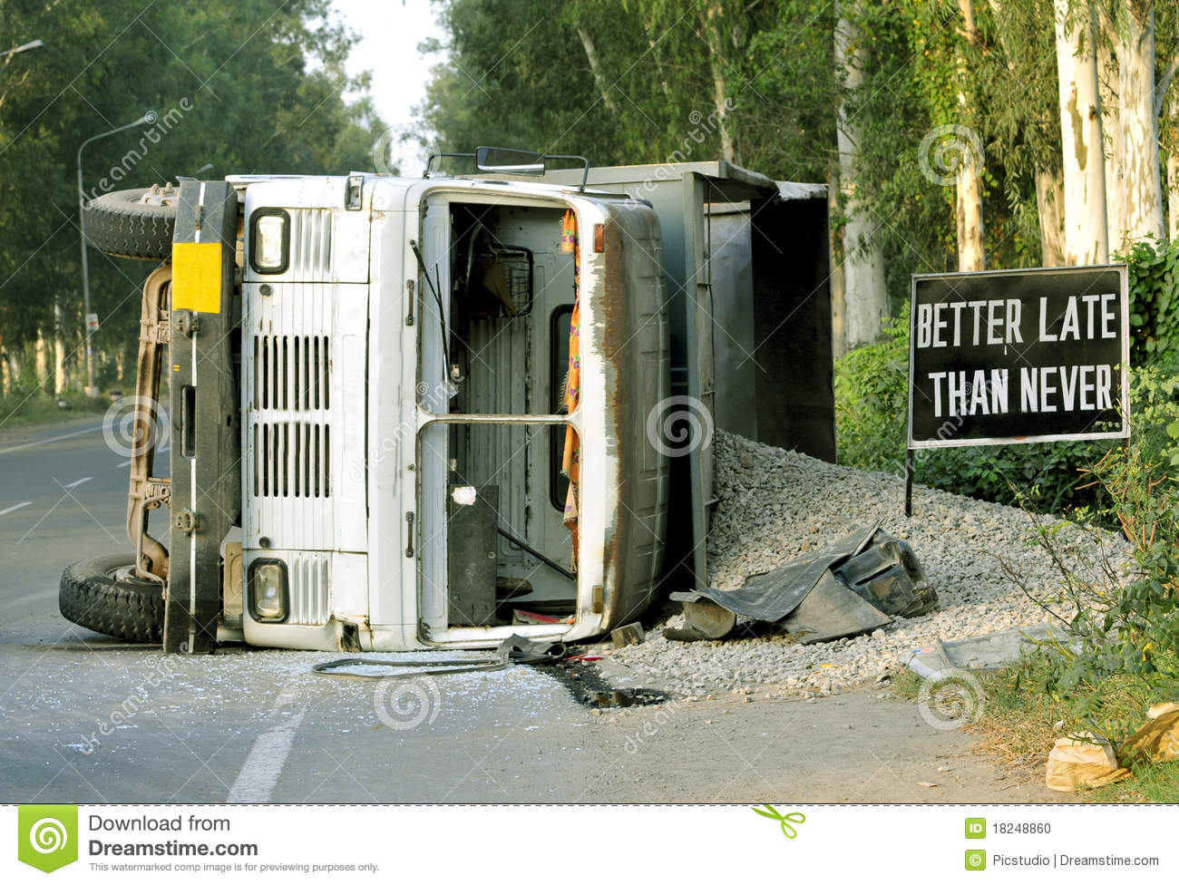 Truck Accident Stock Photo   Image  18248860