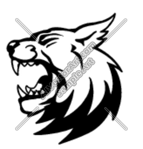 Wildcat Head Black And White Graphic   Other Stuff   Pinterest