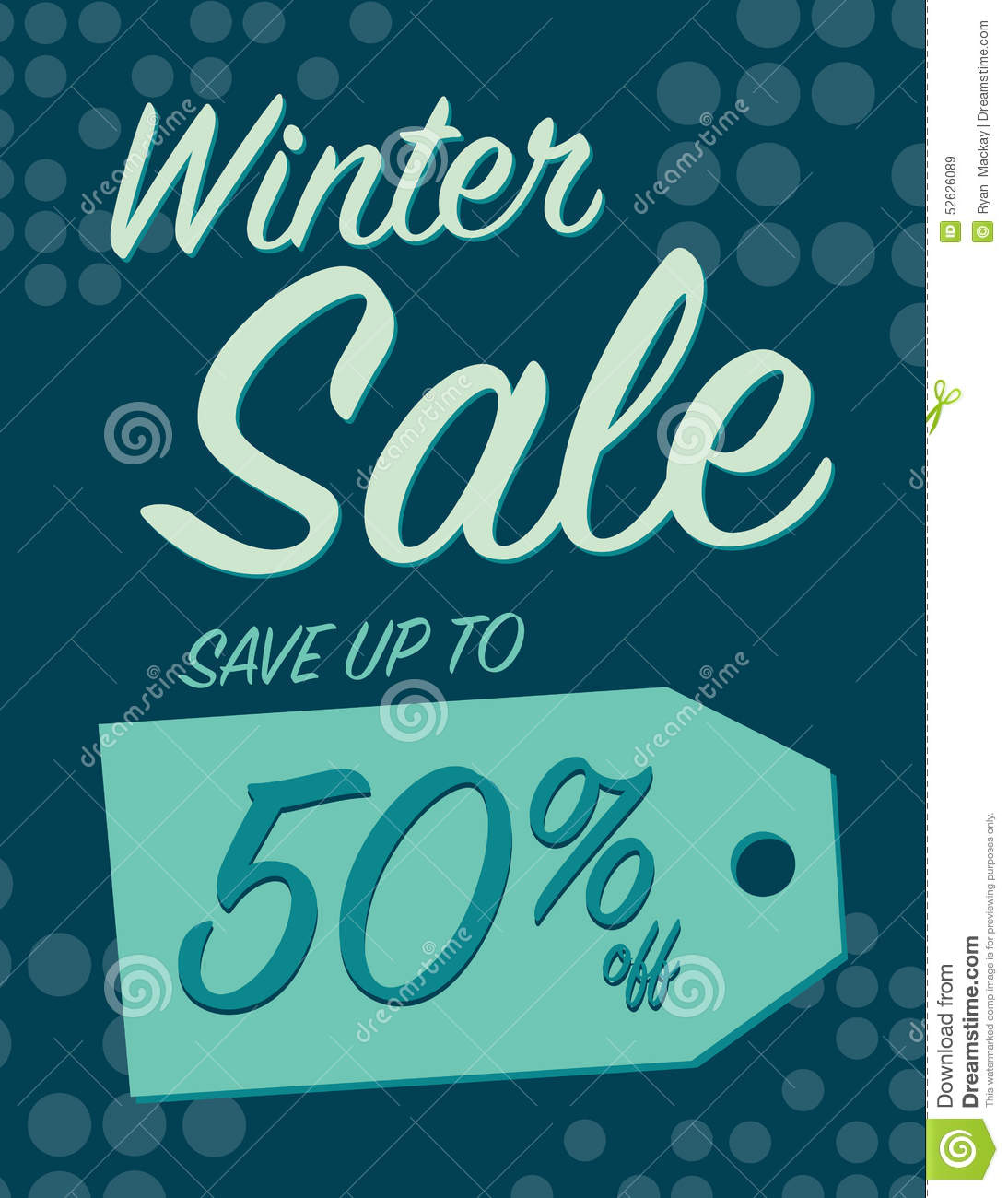 Winter Sale Stock Vector   Image  52626089