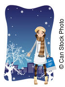 Winter Sale Vector Clipart Illustrations  5172 Winter Sale Clip Art
