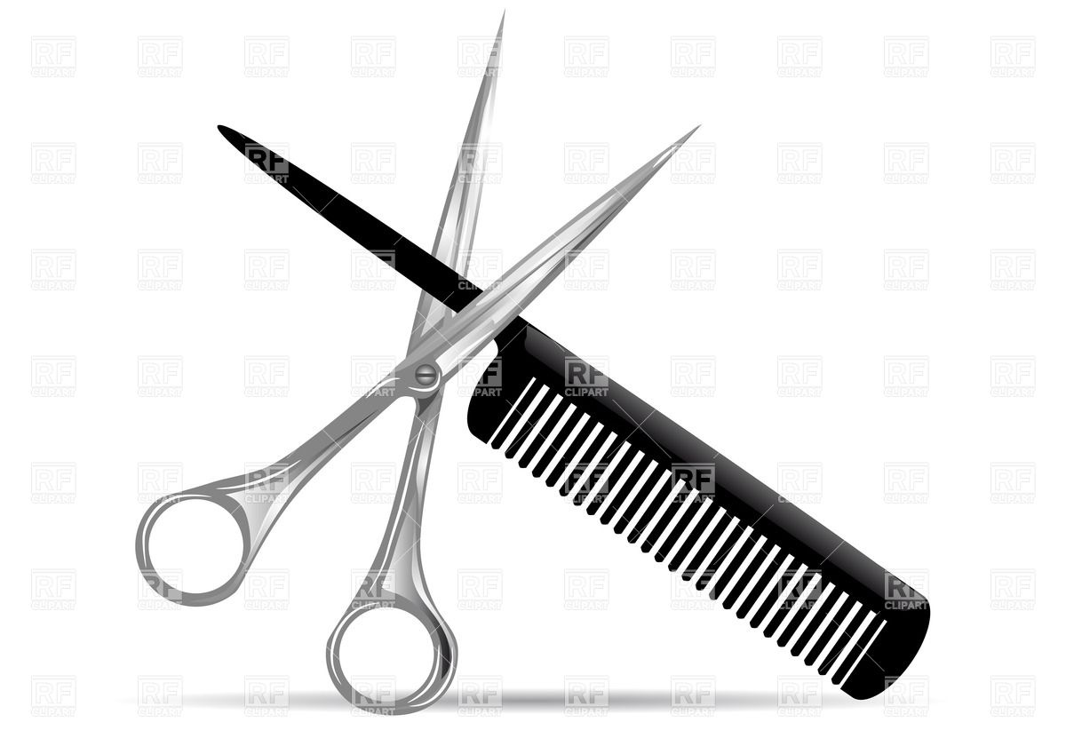 And Comb Hair Scissors Clip Art Hairdressing Scissors And Comb