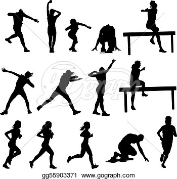 Athletics Silhouettes Illustrations  Eps Clipart Gg55903371