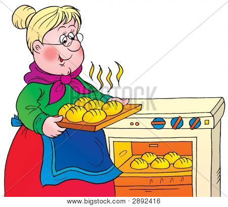 Back   Gallery For   Grandma Cooking Clipart