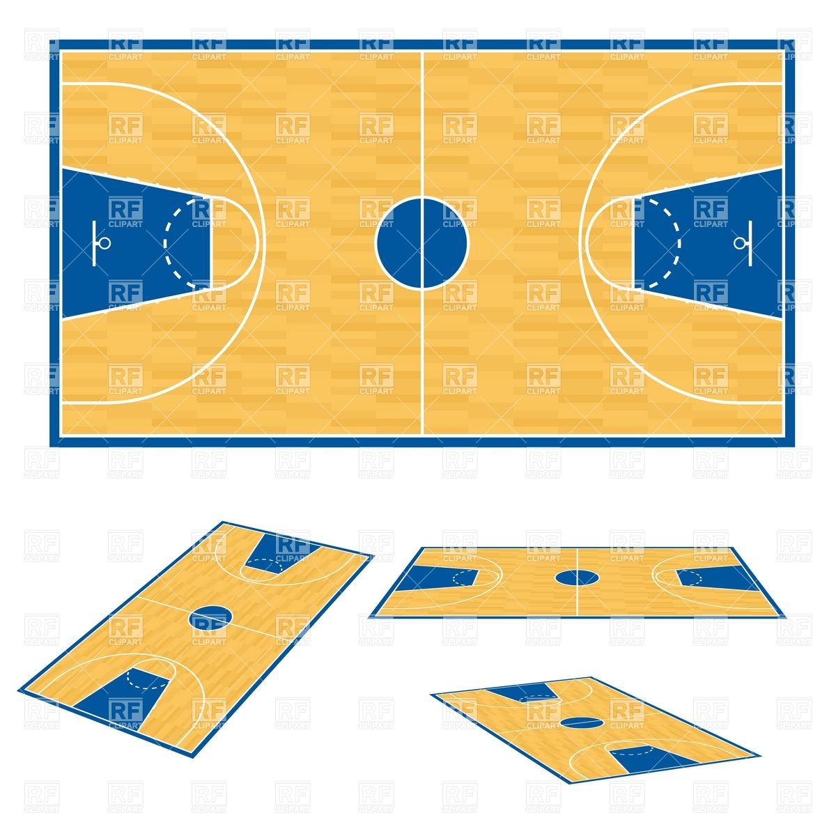 Basketball Court Floor Plan Download Royalty Free Vector Clipart  Eps    