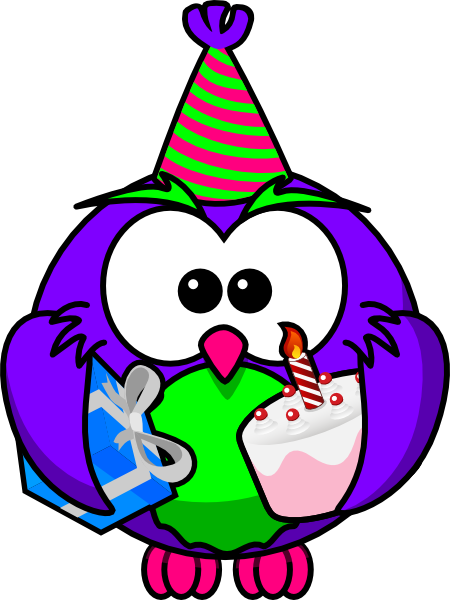 Birthday Owl Clip Art At Clker Com   Vector Clip Art Online Royalty
