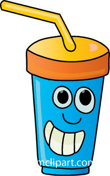 Drink And Beverage Clipart   Cup Straw 711 09b   Classroom Clipart