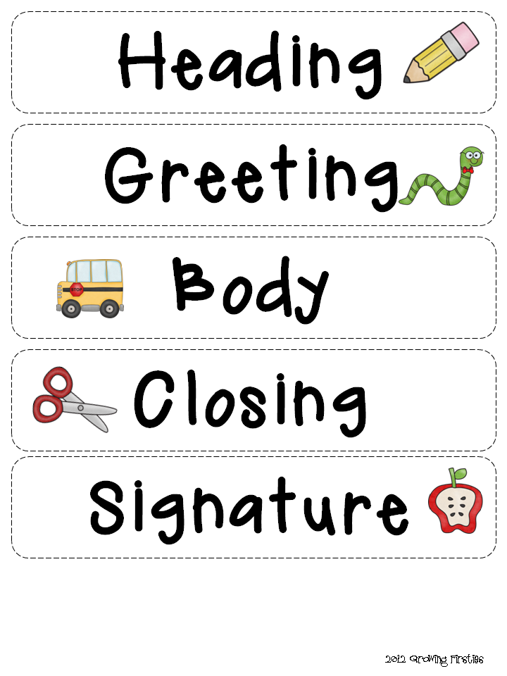 Friendly Letter Clipart Friendly Letter Writing Pack