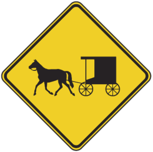 Horse   Buggy Warning Sign 24x24   Usa Traffic Signs