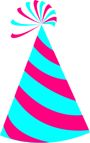 Pink And Blue Party Hat Clip Art At Clker Com   Vector Clip Art Online