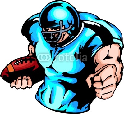 Playing American Football Clipart The American Football Player