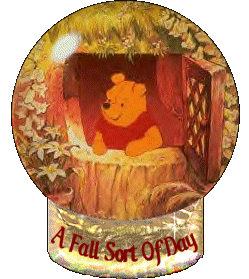 Pooh Fall   Thanksgiving Clipart