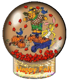Pooh Fall   Thanksgiving Clipart