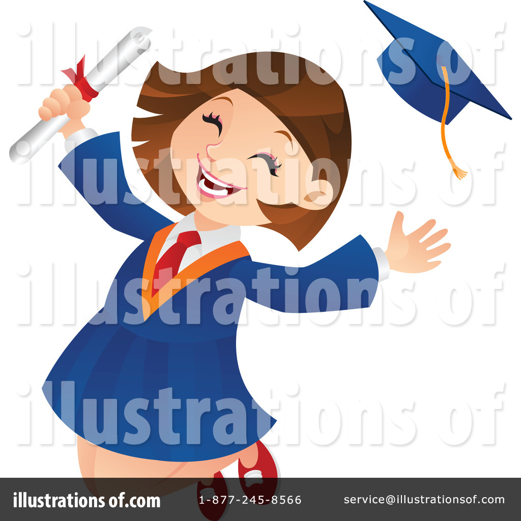 School Girl Clipart Illustration  1210839 By Cartoon Character Studio