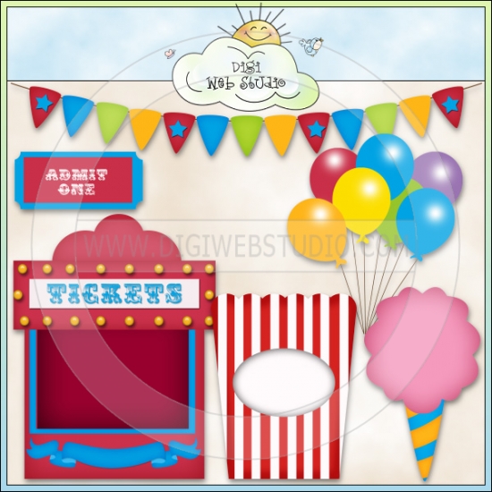 Circus Ticket Booth Clipart Circus Fun 1   Ne Kristi W  Designs Clip