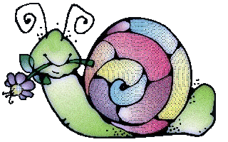Clipart Escargot Multicolore