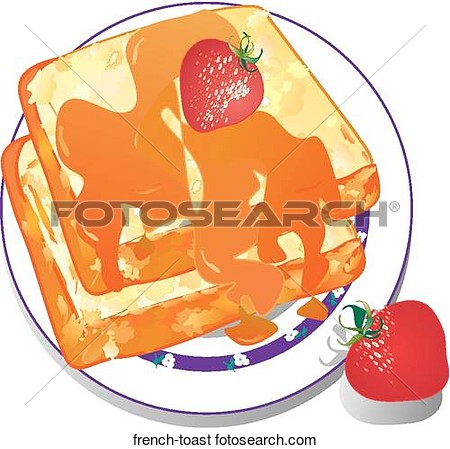   French Toast  Fotosearch   Search Clip Art Drawings Fine Art    