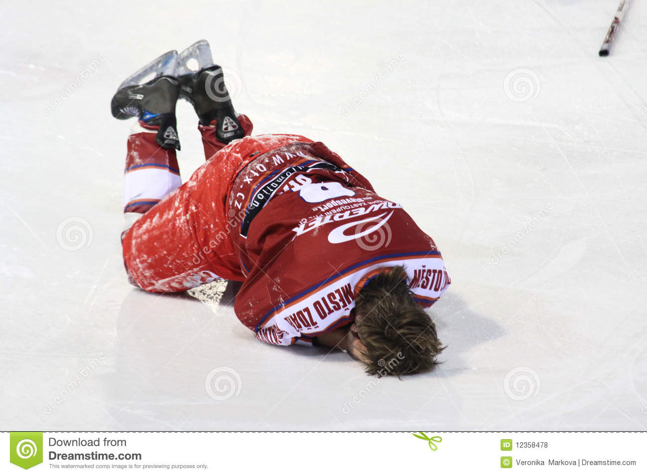 Injury   Ice Hockey Player Editorial Stock Photo   Image  12358478