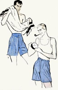     Men S Boxer Shorts Underwear Vintage Sewing Pattern Advance