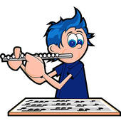Playing Flute Clipart