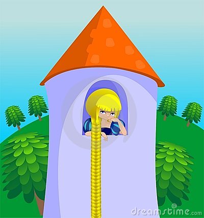 Rapunzel In A Tower Stock Photo   Image  19143500