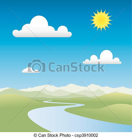 River And    Csp3910002   Search Clipart Illustration Drawings And
