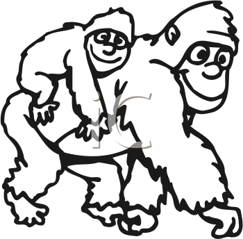 Royalty Free Gorilla Clip Art Primate Clipart