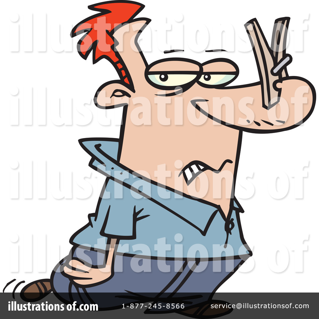 Royalty Free  Rf  Stinky Clipart Illustration By Ron Leishman   Stock