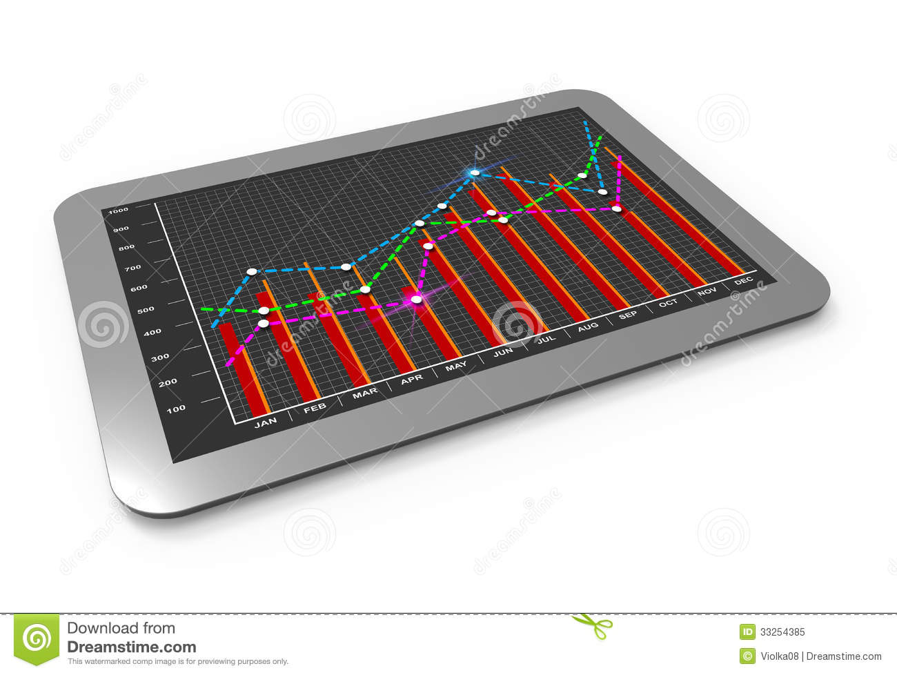 Business Linear Chart Royalty Free Stock Photo   Image  33254385