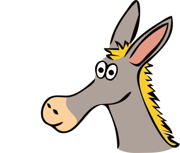 Cartoon Donkey Clip Art At Clker Com   Vector Clip Art Online Royalty