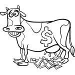 Cash Cow Saying Coloring Page