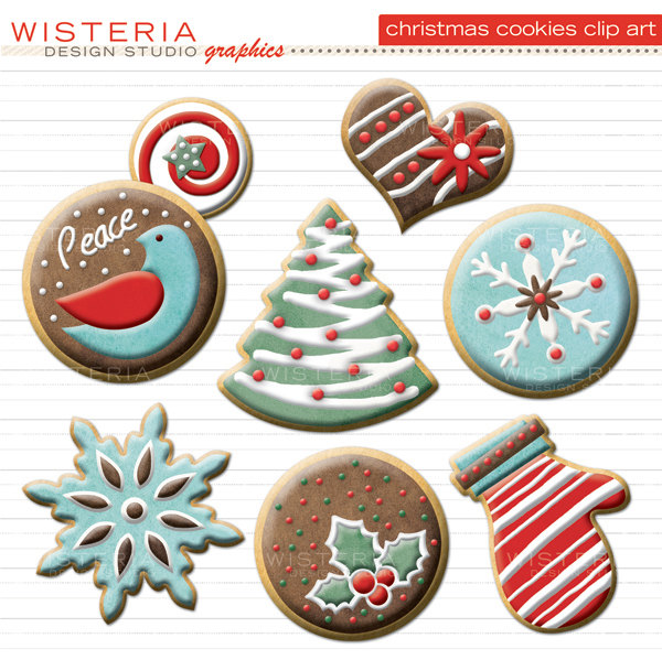 Christmas Cookies Clip Art Christmas Tree By Wisteriadesignstudio