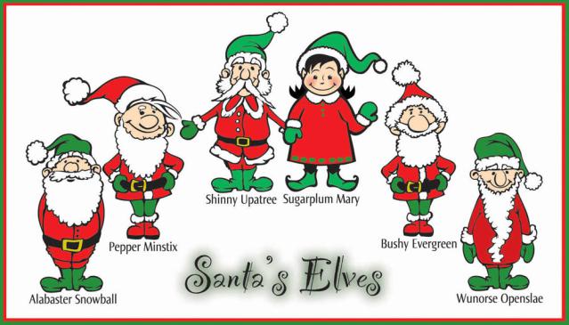 Clip Art Of Santa S Elves  Photo Credit  Dixie Allan