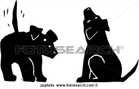 Clip Art   Puppy Dog Tails  Fotosearch   Search Clipart Illustration