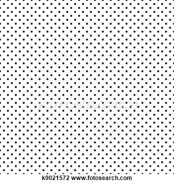 Clip Art   Seamless Black Polka Dots On White   Fotosearch   Search