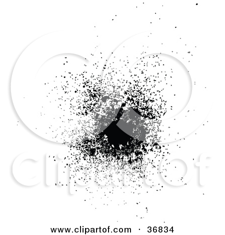 Clipart Illustration Of Tiny Dots Forming A Splatter By Onfocusmedia