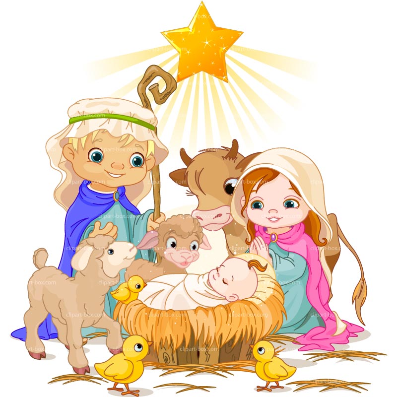 Clipart Nativity Scene   Royalty Free Vector Design