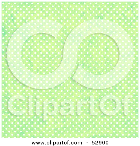Clipart Of A Background Of Orange Polka Dots On White   Royalty Free