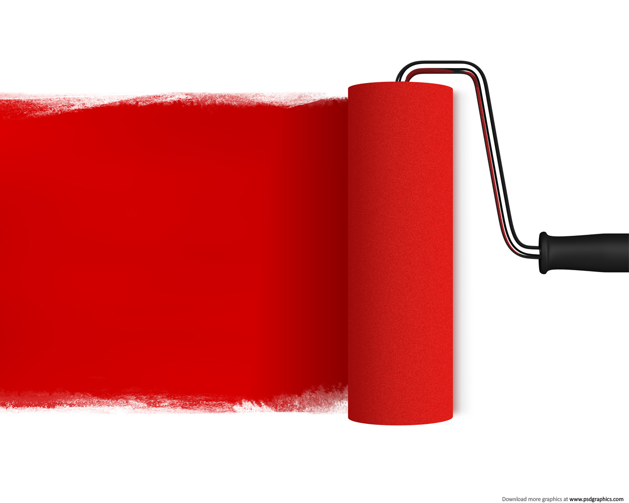 Medium Size Preview  1280x1024px   Red Paint Roller